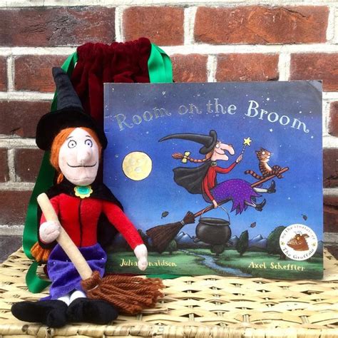 Little witch on a broomstick